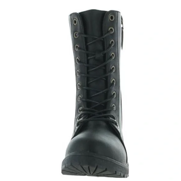 Seven7 Mr. Zipper Combat Boots‎ in Black - Picture 3 of 6